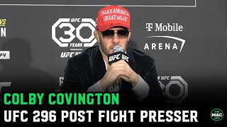 Colby Covington quotI dont regret my Leon Edwards dad comments  I want to fight Wonderboyquot [upl. by Casta]