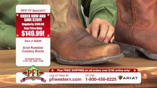 Ariat Rambler Cowboy Boots and Rambler Work Boot [upl. by Gadmon]