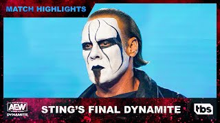 Stings Spectacular Final AEW Dynamite Clip  AEW Dynamite  TBS [upl. by Hankins]