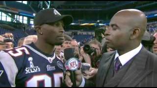 Chad Ochocinco Speaks Humbly at Super Bowl XLVI [upl. by Nylloh]