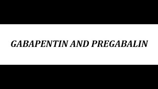 STAHLS  CH 8  MOOD STABILIZERS  Pt 10  GABAPENTIN amp PREGABALIN  psychiatrypsychopharmacology [upl. by Oza]