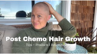 Post chemotherapy hair growth tips and products I use [upl. by Woll729]