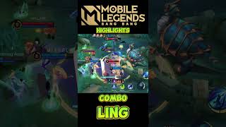 ling highlights shorts mobilelegends highlights [upl. by Dolhenty]