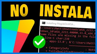 ✅Play Store No se Instala 🚀 Cómo Instalar Play Store en PC Windows SIN Errores [upl. by Ymereg805]