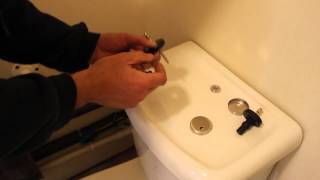 D Shape Toilet Seat How to attach top fittings [upl. by Zeena]