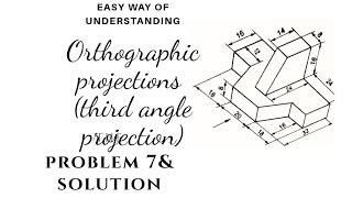 Isometric View  How to Construct an Isometric View of an Object  Example 4 [upl. by Ignace]