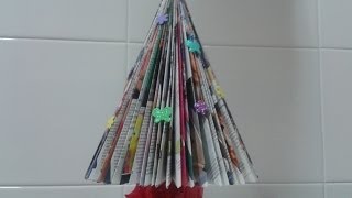 Árbol de navidad con una revista 🌲🌲🌲 [upl. by Tavie325]