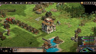 I got sandwiched  Noob 4v4  Nomad  Age Of Empires 2 [upl. by Fern]