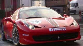 Ferrari 458 Challenge LOUD Sound on the Road [upl. by Adni766]