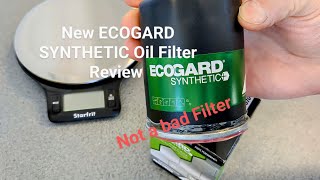 New ECOGARD SYNTHETIC Oil filter Review [upl. by Chelsea]