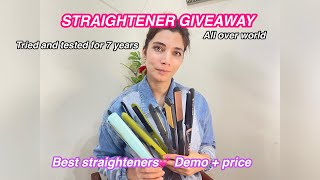 best straighteners price  demo  straightener giveaway  tried and tested for 7 years [upl. by Lucio]