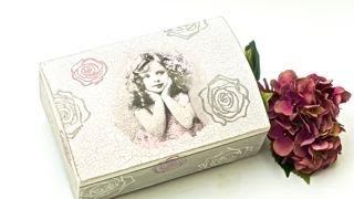 How to decorate a wooden box decoupage  DIY By Catherine [upl. by Nate]