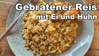 Gebratener Reis mit Ei Fertig in 10 Minuten und super lecker 😋 [upl. by Angelita]