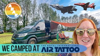 First Night Camping In Our Self Converted Camper Van  RIAT 2023 [upl. by Auburn]