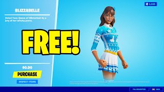 How to Get BLIZZABELLE SKIN for FREE on CONSOLE in Fortnite PS4 PS5 XBOX [upl. by Cattima]