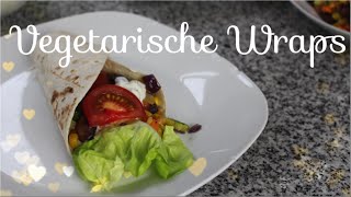 Vegetarische Wraps  gesunder Snack [upl. by Orva985]