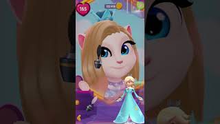 Princess rosalina makeover my talking angela 2 angela shorts cosplay [upl. by Alekahs818]