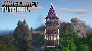 Minecraft  Amethyst Tower Tutorial How to Build [upl. by Duncan]