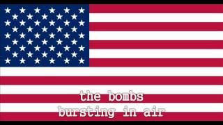 National Anthem of the United States Instrumental with lyrics [upl. by Epoh813]