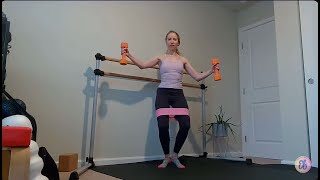 My Barre Fitness Practice with Foam Rolling  October 8 2024 elenasbarre [upl. by Valonia]