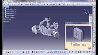 CATIA V5 Tutorial Simple Universal Joint Liaison Cardan [upl. by Ainevul]