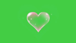 HEART OVERLAY GREEN SCREEN [upl. by Seldan]