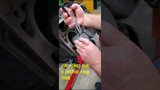 Piston Ring Installation and Settings lsengines carengines autobody [upl. by Assennej]