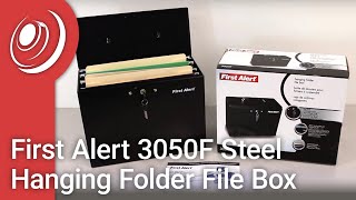 First Alert 3050F Steel Hanging Folder File Box [upl. by Garner614]