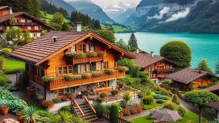 Brienz Switzerland 4K  The most beautiful villages in Switzerland  fairytale village [upl. by Hamlani]