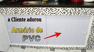 a Cliente adorou ESSE Armário de PVC com TODOS os Detalhes FAÇA VOCÊ MESMO Passo a Passo completo [upl. by Nerac884]