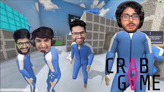 CRAB GAME FUNNY GAMEPLAY CarryMinati Playing CRAB GAME Crazy Gameplay with GANG [upl. by Ecinehs]