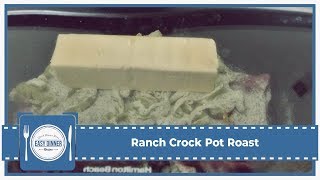 Amazing Food Recipes For Dinner  Ranch Crock Pot Roast [upl. by Larine]