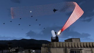 Air Defense System vs Fighter Jets  CRAM CIWS in Action  Attack Helicopters  Shooting Down [upl. by Jit274]