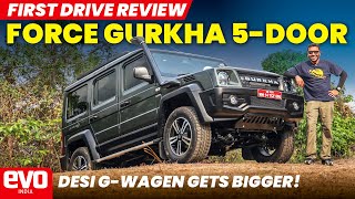 Force Gurkha 5door  Indian GWagen  evo India [upl. by Teeniv66]