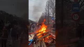 Fortes tensions à Bruxelles en marge d’une manifestation contre les mesures sanitaires 22 janvier [upl. by Aime33]