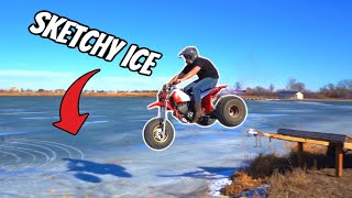 Jump On SKETCHY Ice We Broke through [upl. by Ailes]