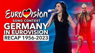 🇩🇪 Germany in Eurovision Song Contest 1956  2023  RECAP Deutschland beim Eurovision [upl. by Anelim81]