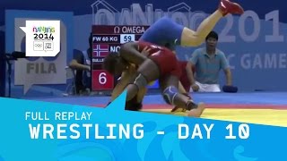 Wrestling  Day 10 Freestyle Womens Finals  Full Replay  Nanjing 2014 Youth Olympic Games [upl. by Yblok]