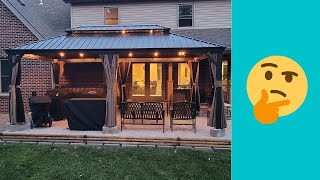 Domi Outdoor Living 14x20FT Hardtop Gazebo Review [upl. by Rhonda]