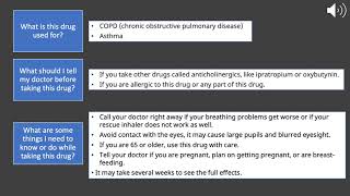 Spiriva Tiotropium Drug Information [upl. by Iinden]