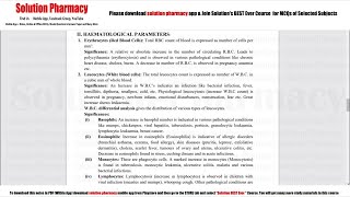 Pharmacy Practice 31 Interpretation of Clinical Laboratory Test Part02  Pharmacy Practice [upl. by Eatnuahs120]