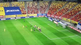 193 Fotbal  World Cup 2022 Qual Romania  Germany 01 Gnarby din offside Nita a salvat cam [upl. by Enirhtak498]