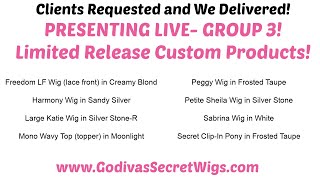 3rd Group of Limited Release Products Revealed Preorder Only Official Godivas Secret Wigs Video [upl. by Elletnahc]