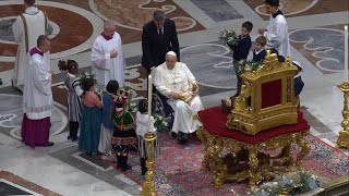 Christmas Midnight Mass with Pope Francis 2023 HD [upl. by Nogras689]