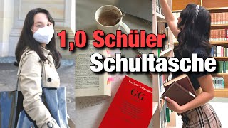 WHATS IN MY SCHOOL BAG 📚  Schultasche für die Oberstufe 🤓  Organisation Abitur [upl. by Marshal608]