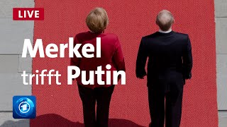 Besuch in Moskau Bundeskanzlerin Merkel trifft den russischen Präsidenten Putin [upl. by Yvonner]