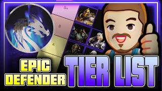 EPIC DEFENDERS  Official Tier List  Full Reviews ft VelysiumYT ⁂ Watcher of Realms [upl. by Aleahcim]