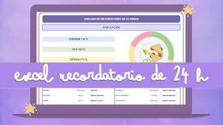 EXCEL  CALCULA RECORDATORIO DE 24 HORAS [upl. by Eidderf453]