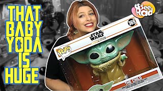 BABY YODA SUPER SIZED 10 INCH THE CHILD FUNKO POP Unboxing Review amp Comparison [upl. by Dnomsad]