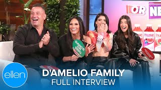 D’Amelio Family Full Interview on ‘Ellen’ [upl. by Ojahtnamas]